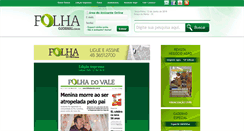 Desktop Screenshot of folhaojornal.com.br